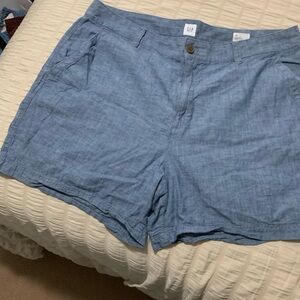 GAP Women's Chambray Blue Bermudas